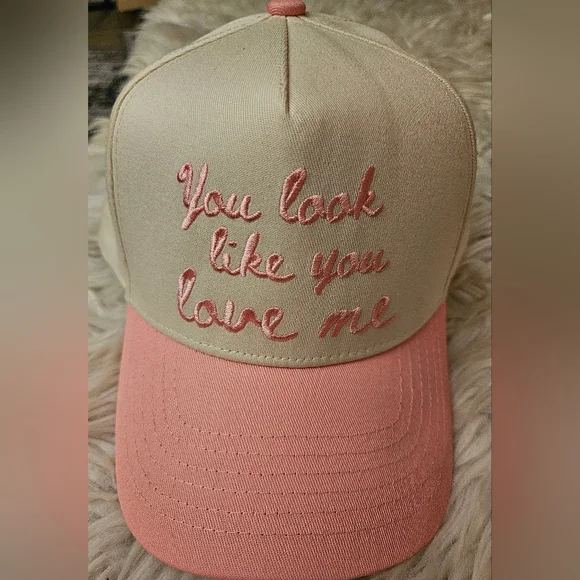 You Look Like You Love Me - Pink Vintage Trucker Hat - Picture 2 of 5